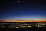 Moon Over the Bay from Mission Peak